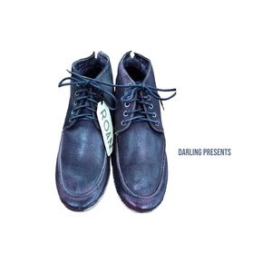 ROAN BY BEDSTÜ TOBIAS OILED SUEDE WHITE BFS BOOTS MEN COLOR BLACK SIZE 9